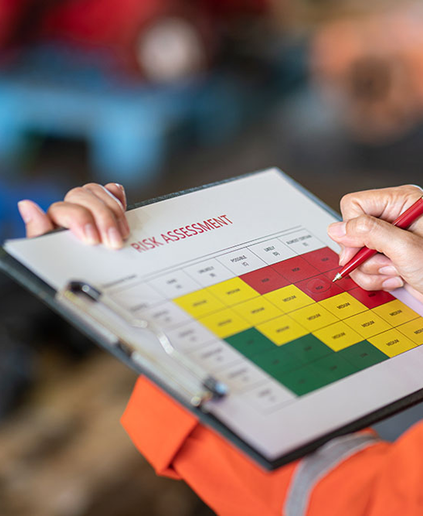 Our fire risk assessors are IOSH, fire service college and safe contractor certified.